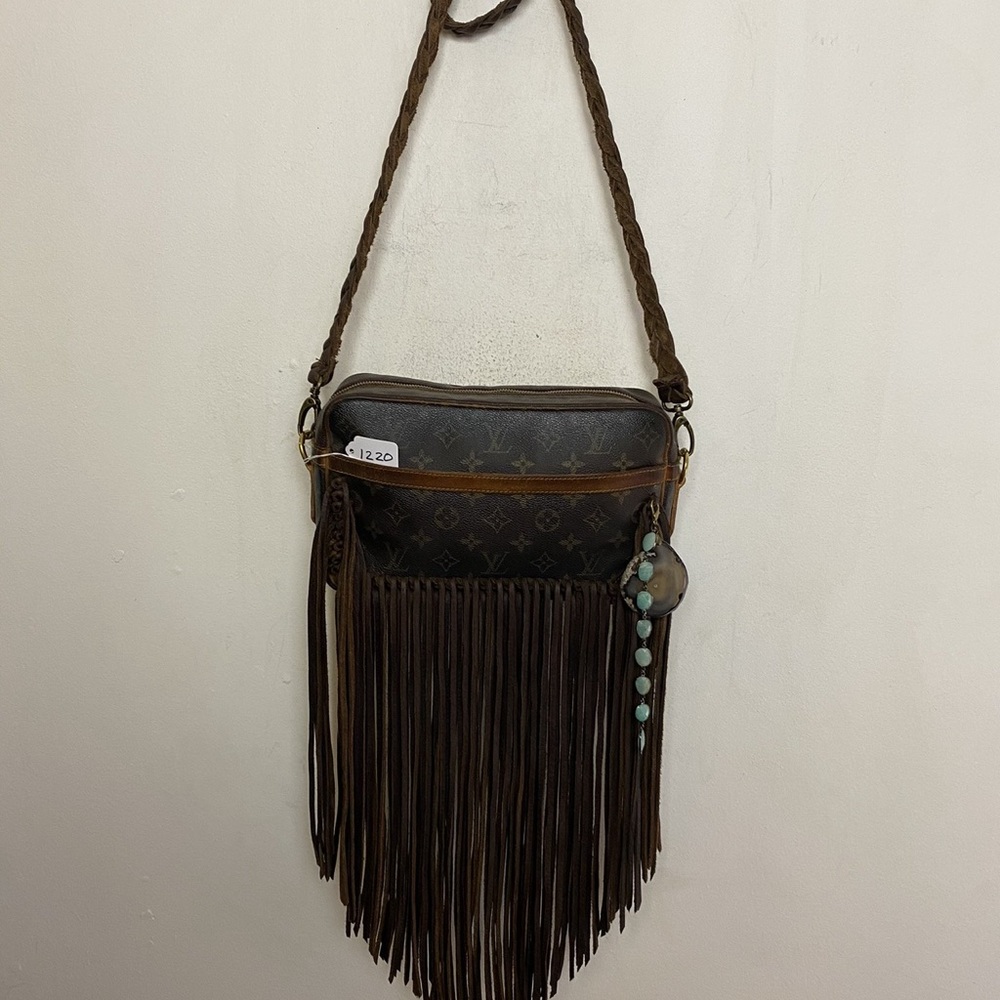 Vintage boho bag - revamped authentic LV